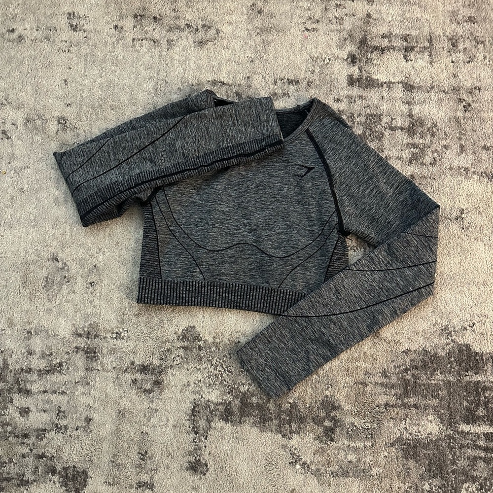 Grey and Black Gymshark Longsleeve